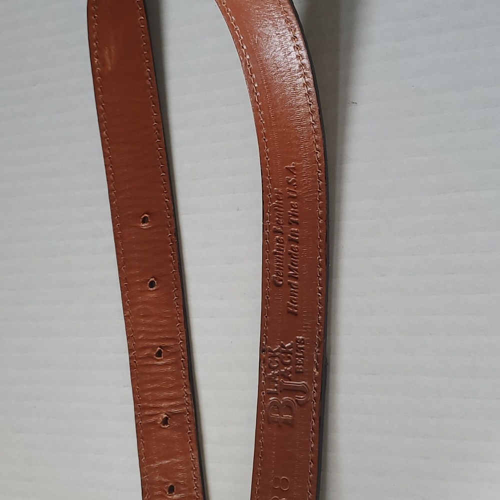 Snakeskin Genuine Leather Belt  sz 38 - Picture 5 of 13